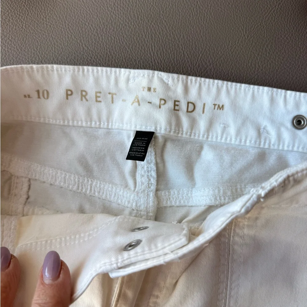 White House Black Market White Pret-a-Pedi Ankle Pants - Picture 4 of 11